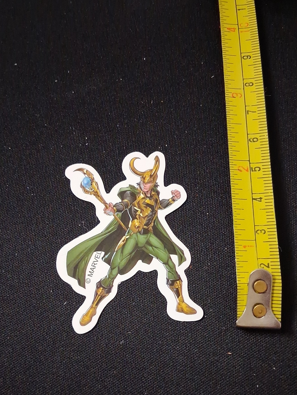 Marvel Loki Waterproof Sticker — Green & Gold